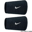 あす楽 ナイキ NIKE スウッシュ リストバンド クラシック ダブルワイド 2P 13cm ブラック/ホワイト BN4000-010