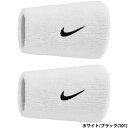 あす楽 ナイキ NIKE スウッシュ リストバンド クラシック ダブルワイド 2P 13cm ホワイト/ブラック BN4000-101