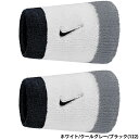 あす楽 ナイキ NIKE スウッシュ リストバンド クラシック ダブルワイド 2P 13cm ホワイト/クールグレー/ブラック BN4000-122