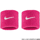 あす楽 ナイキ NIKE スウッシュ リストバンド ペア クラシック 2P 5cm ビビットピンク/ホワイト BN3000-639
