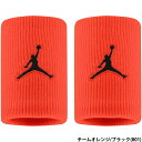あす楽 ナイキ NIKE ジャンプマン リストバンド 両手組 約10cm DRI−FIT ジョーダン チームオレンジ/ブラック JORDAN JD1007-801(4)
