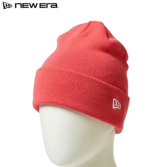 あす楽 ニューエラ NEW ERA ニットキャップ ニット帽 ベーシック カフニット コーラル 14670097 era25fw