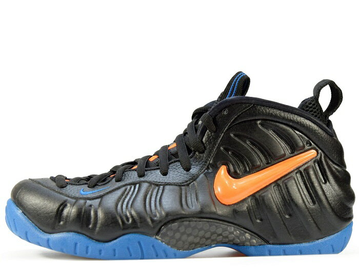 NIKE "NEW YORK KNICKS"AIR FORMPOSITE PROニューヨーク ニックス ナイキ フォームポジット プロ 624041 010 BLACK/TOTAL ORANGE-BATTLE BLUE ブラック オレンジ ブルー スニーカー