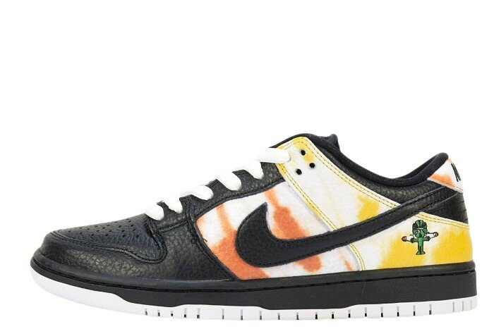 【送料無料】【レディースサイズ】NIKE "RAYGUN TIE-DYE"SB DUNK LOW PRO QSナイキ スケートボード ダンク ロー プロ ロズウェル レイガンスBQ6832 001 BLACK/BLACK-ORANGE FLASHブラック/オレンジ フラッシュ スニーカー【新古品】