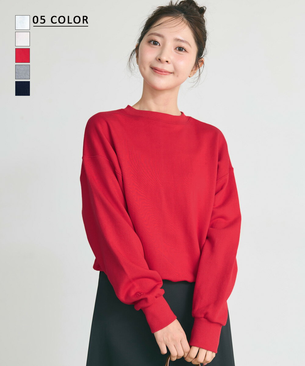 スウェットトップス｜ レディース トレーナー トップス スエット カジュアル 長袖 冬 春 春ニット クル..