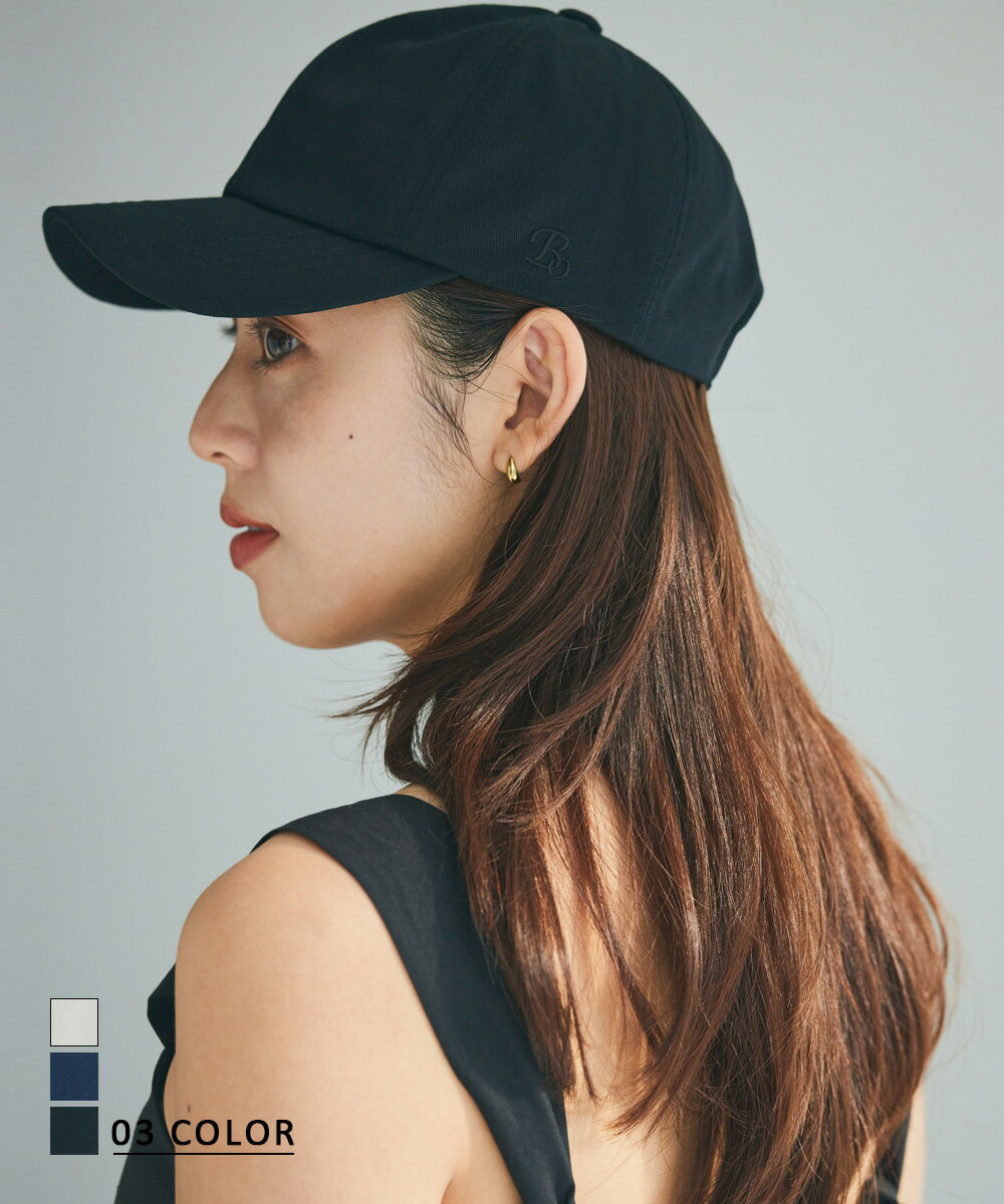 【クーポンで2750円】6/29(木)12時40分~23時59分まで【送料無料】刺繍ロゴキャップ｜キャップ レディース 帽子 深め UVカット 無地 UV 紫外線 日焼け防止 小顔 大きいサイズ シンプル 黒 折りたたみ アウトドア 綿100％ BASEMENT online 2023SS【宅配便】【BO2023SS】cpnのサムネイル