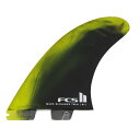 FCS2 MARK RICHARDS TWIN + STABILISER CyberLime/Black FIN SET FCS 2 MR PC TWIN + ...