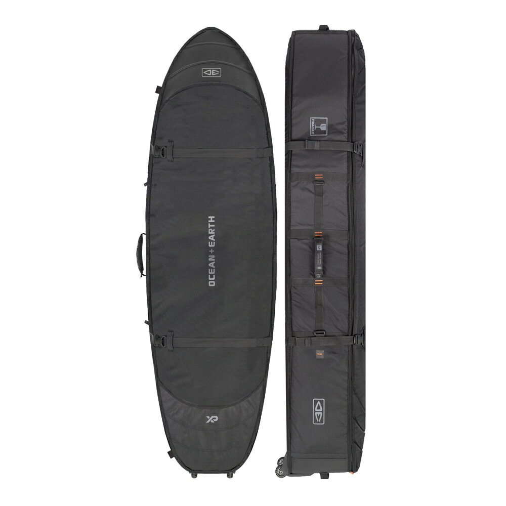 其它 - O&E HYPA FISH/SHORT TRAVEL COVER WHEEL 6.8ft 4 BOARDS Black 4本用 オーシャンアンドアース ボードケース フィッシュ ショート ボード ハードケース