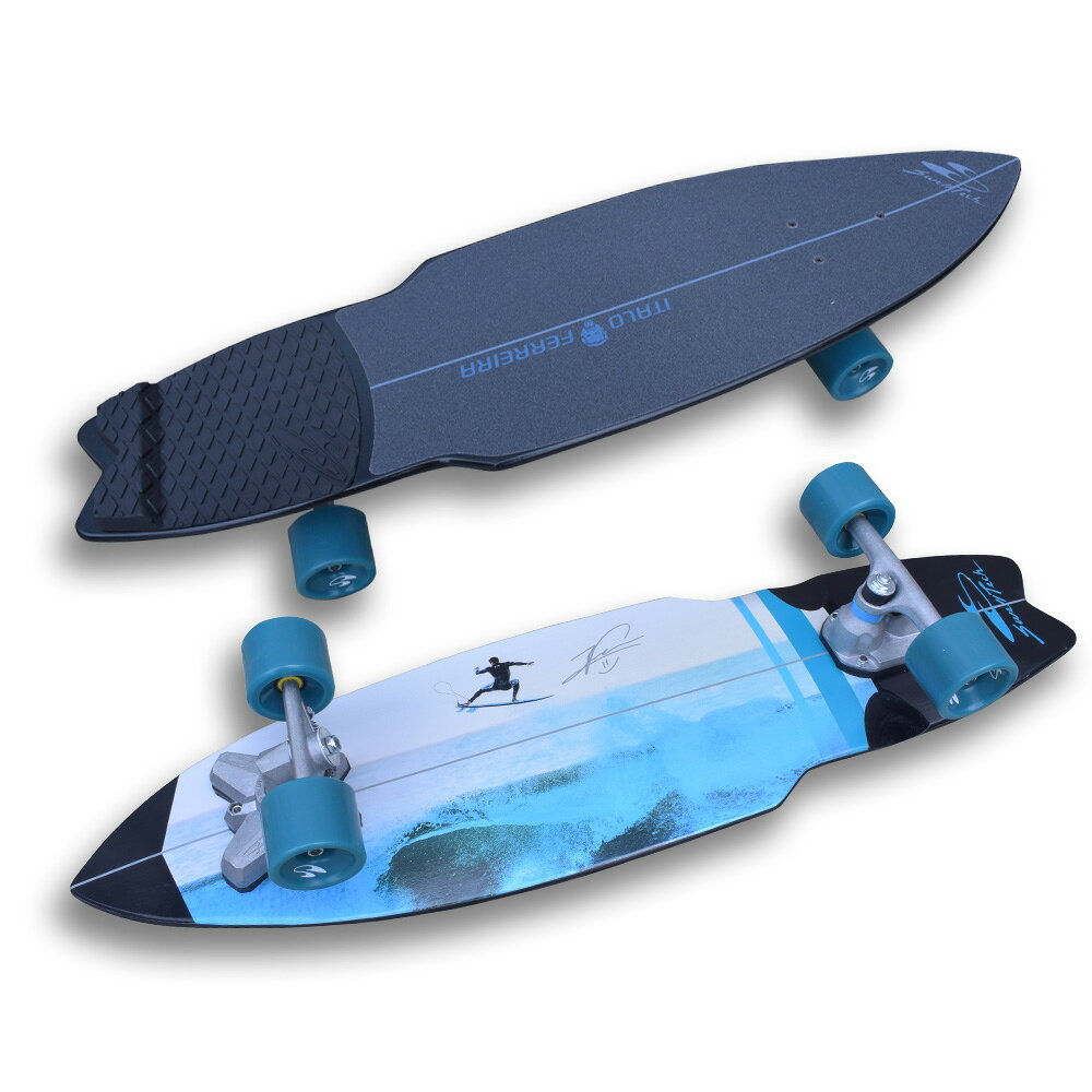 当店取扱のSURF SKATE ITALO PRO はONE WORLD LTDより入荷しました日本正規品です。 SURF SKATE ITALO PRO AIR SWELLTECH 「最もサーフィンに近い動きが出来る」と評判のスウェルテックトラックシステムを採用。 デッキシェイプとスプリング機能のバージョンアップによって、よりサーフィンの技を磨きやすい設計が施されました。 ホールベース20.5インチのため、コンパクトなフォルム。 きびきびとしたカービングがより簡単にメイクできます。 身長149-175cmにベストな設定。 【SWELLTECH ITALO FERREIRA PRO MODEL】 オリンピック金メダリスト イタロ・フェレイラ シグネイチャーモデル。 ■ ITALO PRO AIR SURF SKATE SWELL TECH SYSTEM WHEEL BASE: 20.5″ DECK LENGTH: 37" TRACTION PAD TAIL WIDTH: 7.5” ABEC 7 BEARINGS 70mm 78A WHEELS こちらの商品は送料がサービスとなります。 同梱商品も送料無料です！ 沖縄・離島への発送は送料無料の対象外となります、ご了承下さい。 *お客様のご都合による返品・交換はお受けしておりません、ご確認のうえご注文をお願いいたします。店舗内カテゴリ　＞　サーフスケートボード　 こちらの商品は送料がサービスとなります。 沖縄・離島への発送は送料無料の対象外となります、ご了承下さい。