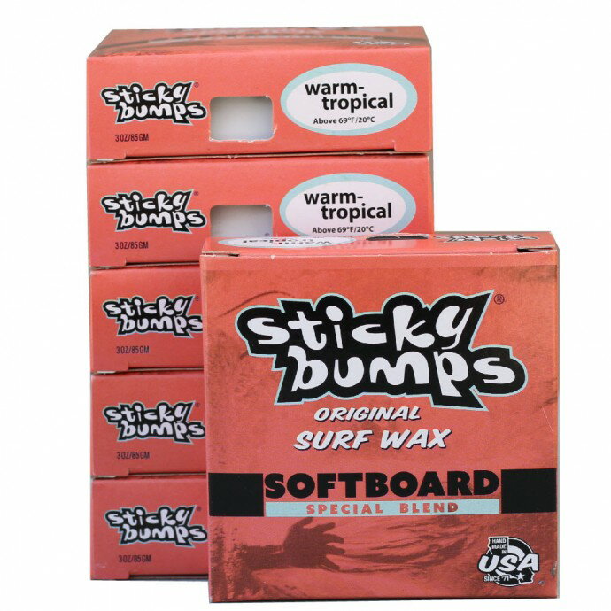 【サーフィン ワックス】 STICKY BUMPS SOFTBOARD WAX スティッキーバンプス ソフトボード用ワックス メール便で発送