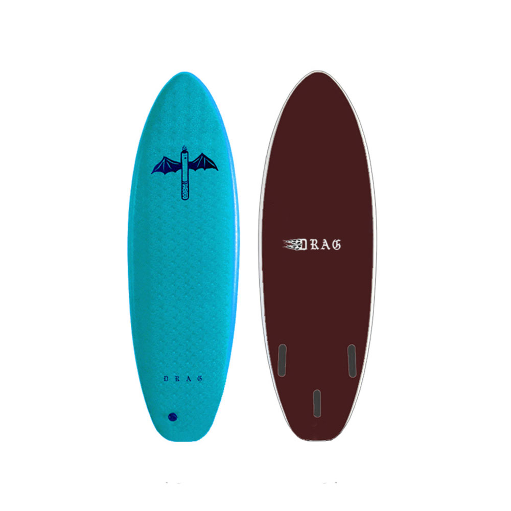 DRAG SOFTBOARD DG THE DART 6'6 THRUSTER TURQ/STOUT ドラッグソフトボード スラスタ サーフィン サーフボード