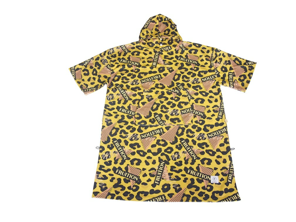 FRUITION グラフィック MICRO PONCHO LEOPARD YELLOW フリューション グラフィック マイクロファイバーポンチョ サーフィン ポンチョ お着替えポンチョ 送料無料