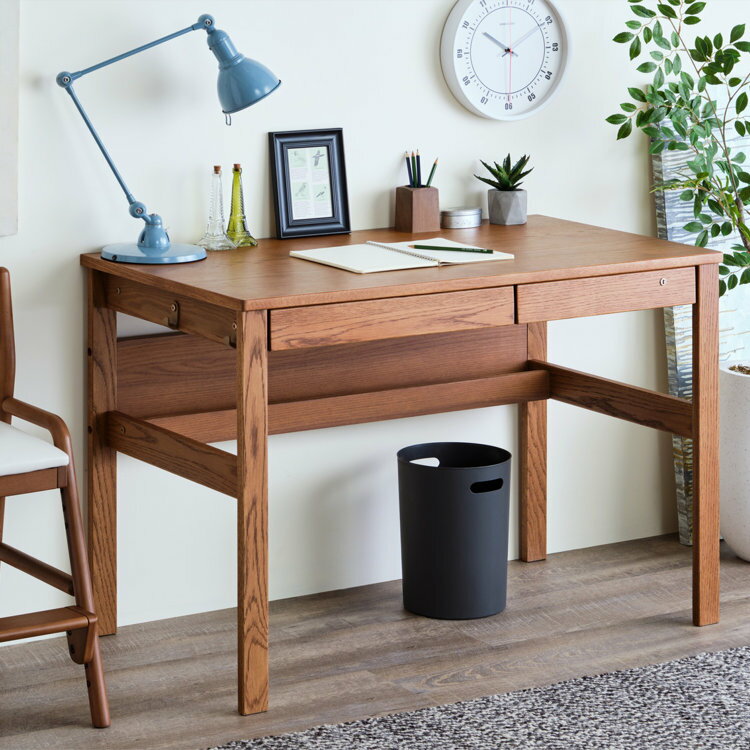 学習机 学習 机 デスク オーク材 突板 木製...の紹介画像2