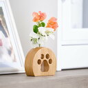 一輪挿し 高さ10cm リビング 雑貨 フラワーベース 花瓶 北欧 雑貨 シンプル ガラス 花器 アルダー 犬 肉球 丸型 アルダー材 木製 ISSEIKI TALO
