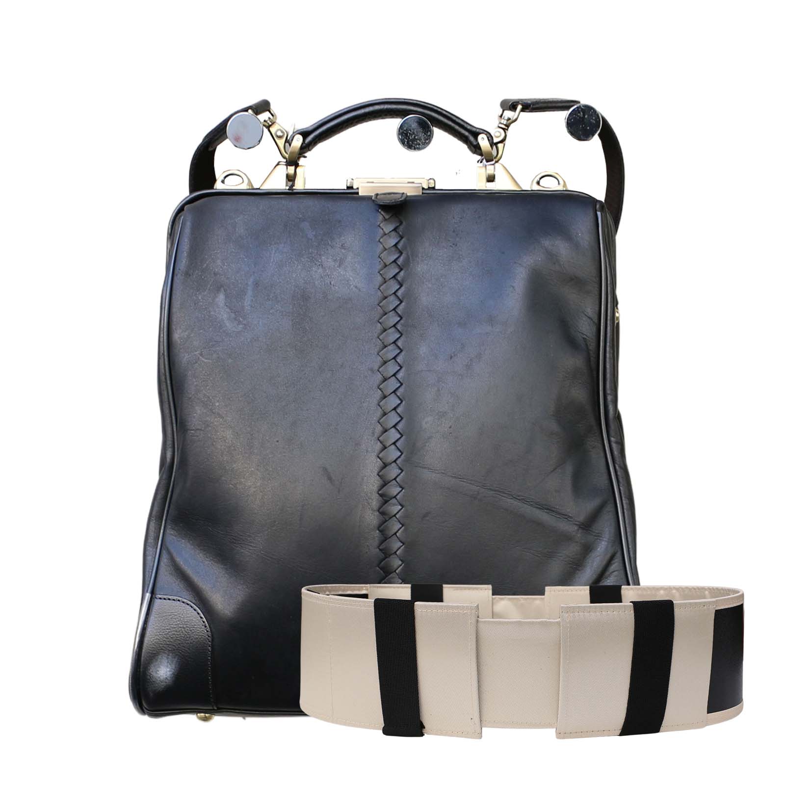 ダレスバッグ 本革 3way ビジネスリュック メンズ がま口 リュック ビジネスバッグ 【Horse Leather 馬革 縦型 Mサイズ 全3色 A4 13インチ PC Y3M youta ヨータ】