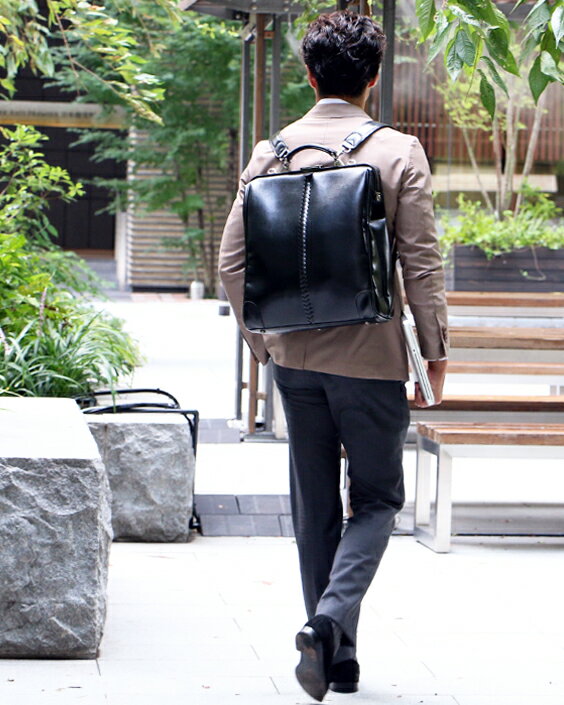 ビジネスリュック メンズ ダレスバッグ 大容量 2泊 出張 ビジネスバッグ ブリーフケース 16インチ ドクターズバッグ 日本製 豊岡 ダレスリュック Y3XL 【機内持込可】 2