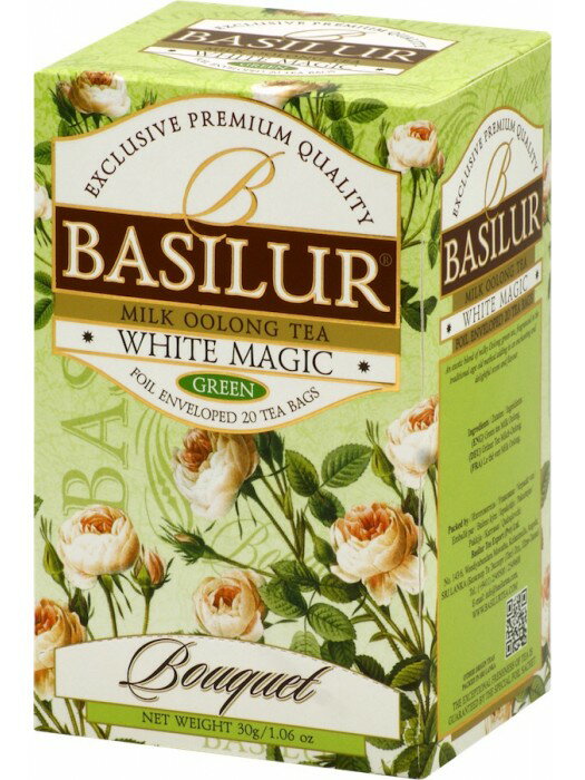 ミルクフレ—バー（緑茶ベース)ティーバッグ20袋緑茶 紅茶バシラーティー basilurtea WHITE MAGIC