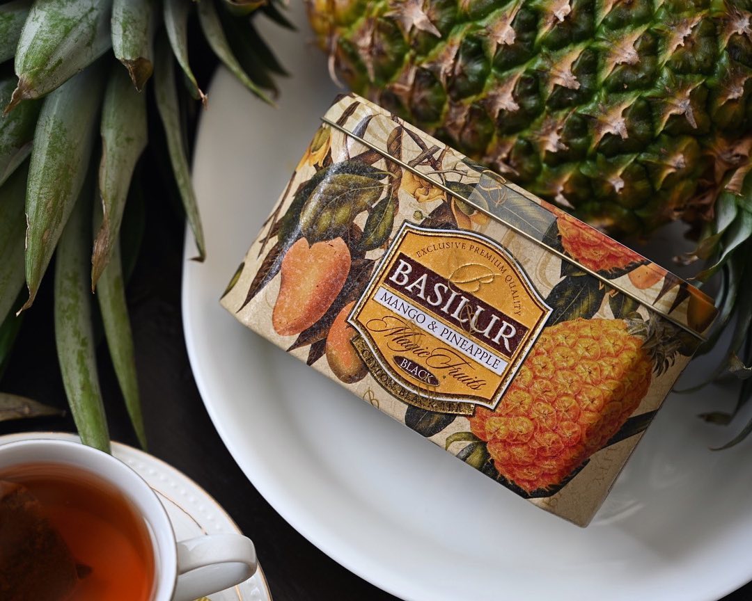 マンゴー＆パイナップルフレ—バーティー【ティーバッグ20P】レモン ギフト 紅茶 プレゼント セイロンティー フレーバーティー】バシラーティー　basilurteaのサムネイル