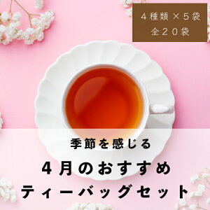 4月おすすめフレ―バーティーバッグお試しセット(4種×5個）送料無料【紅茶 ギフト アイスティー フレーバーティー セイロン お試し アールグレイ 水出し バラエティパック】バシラーティー 個別包装