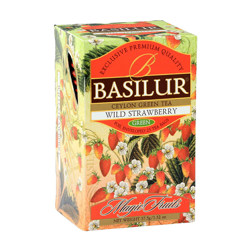 ワイルドストロベリー（ティーバッグ25個）＜バシラーティー　basilurtea ＞【アイスティー 水出し 紅茶 ティーバッ…