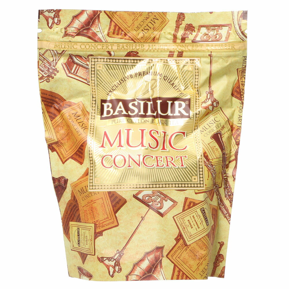 Music Concert PET(茶葉100g）＜バシラーティー basilurtea ＞【母の日 ギフト 紅茶 オルゴール 缶 ネコ 猫 可愛い プレゼント イチゴミルク アイスティー 水出し】