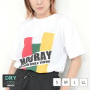 スポーツウェア ドライTシャツ レディース メンズ ズンバウェア トップス Tシャツ 半袖 リトモス ジムウェア トレーニング フィットネス 吸汗 速乾 白 紫...