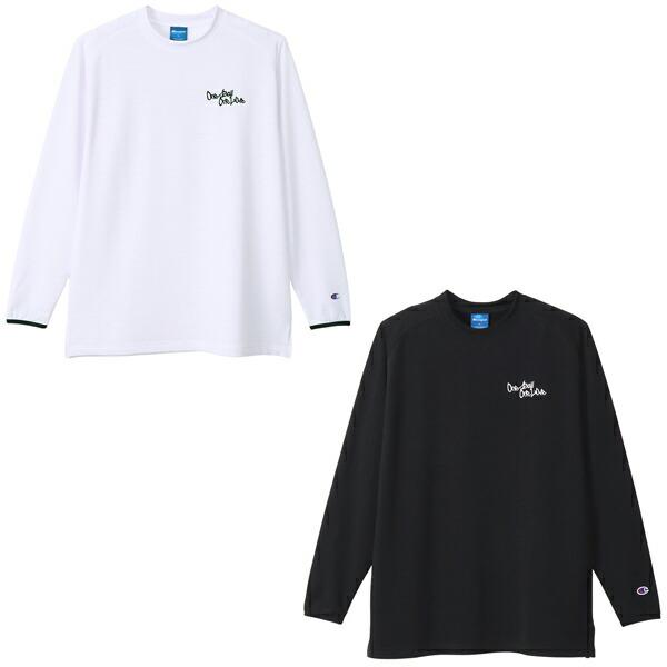 【決算セール】ロングスリーブTシャツ Champion チャンピオン(M・L・XLサイズ ユニセックス) 23AW09 バスケウェア ホワイト ブラック スポーツ 返品・交換不可セール商品※返品・交換不可セール商品