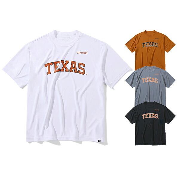 Tシャツ テキサス TEXAS レタード （L・XL・XXLサイズ ユニセックス） SPALDING スポルディング 23SS02 バスケウェア ユニセックス バスケットボール 練習 部活