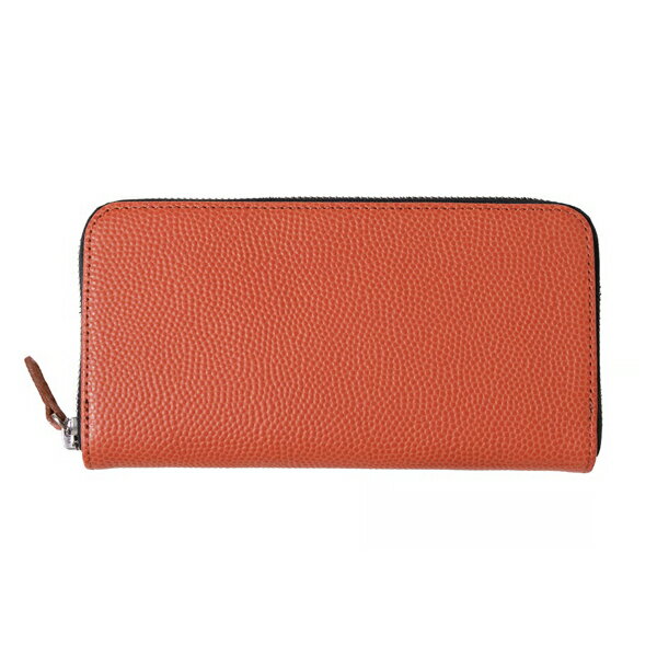 千菱(ラウンド) / 本革バスケ オレンジ 【ML024】 [FUKUARY フクナリー] MIKASA ボール素材 財布 長財布 本革 バスケットボール素材