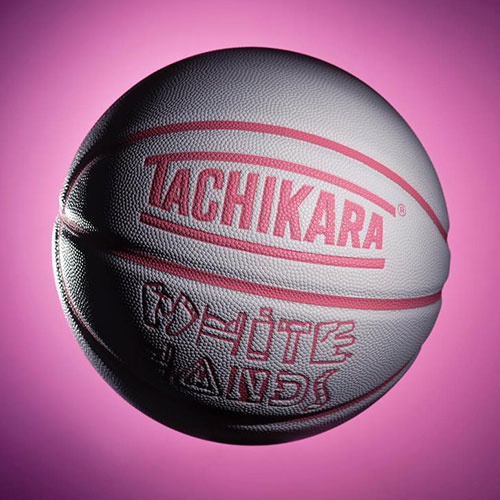 ボール TACHIKARA タチカラ バスケットボール 6号 ホワイト WHITE HANDS size6 SB6-207 女子 女子バスケ ミニバス ミニバスケット 中学生 White / Pink ホワイト ピンク