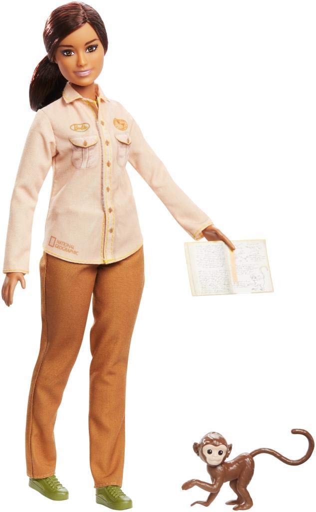 Barbieバービー 野生動物保護活動家ドール ブルネット National Geographic風 3-7歳向け