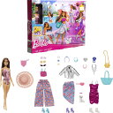 Barbieバービー ドール&ファッションアドベントカレンダー 24の服&アクセサリーサプライズ 水着 ドレス 帽子&ペット子猫