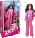 Barbieバービー ザ・ムービードール グロリア コレクティブル 3ピースピンクパワーパンツスーツ着用 ストラップヒール&ゴールデンイヤリング