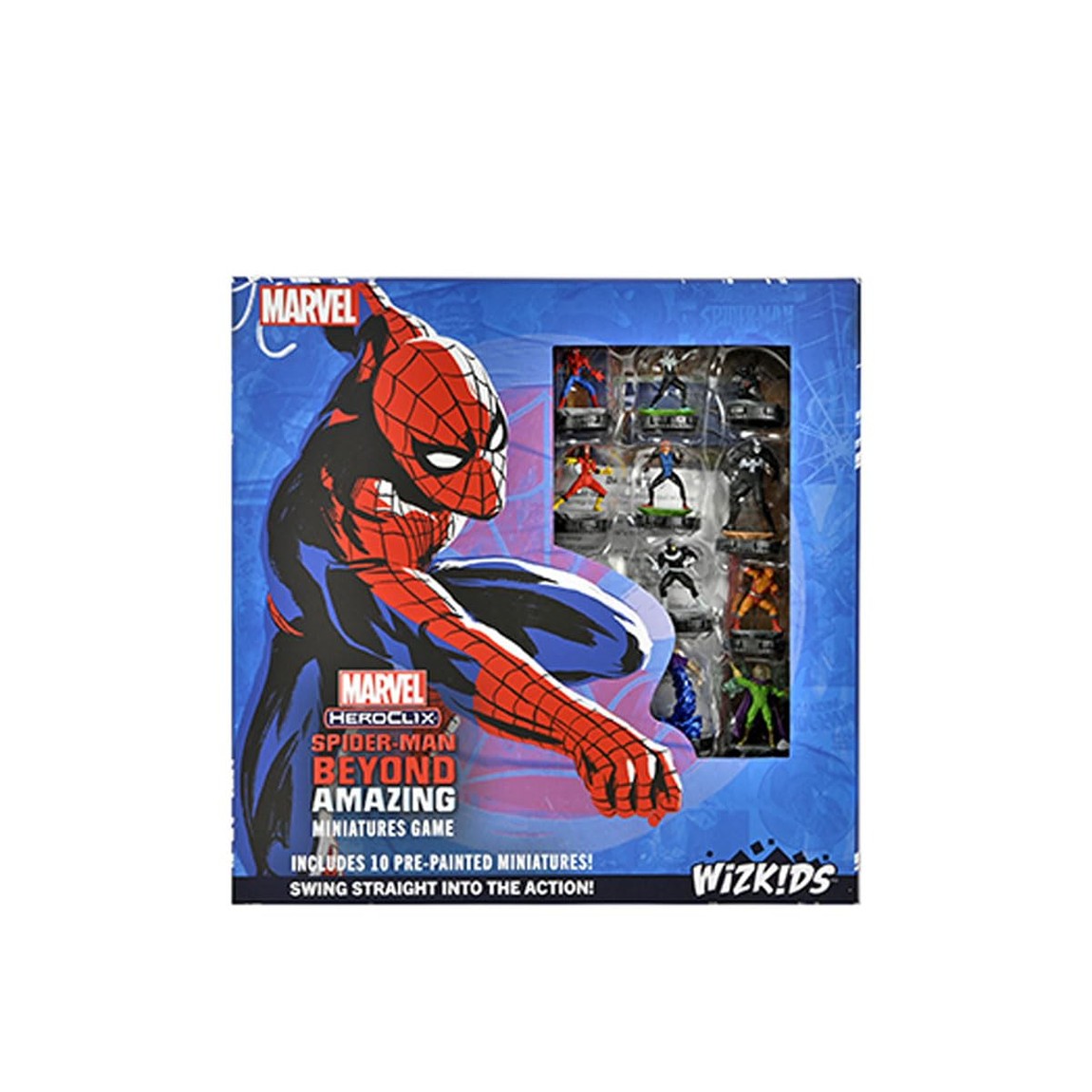 PRODUCT DETAILS Marvel HeroClix: Spider-Man Beyond Amazing 英語版 ボードゲーム ミニチュアゲーム 2人用 対戦【商品仕様】・ アイテム種別：ミニチュアゲーム / ボードゲーム・ プレイ人数：2人・ 付属内容：彩色済みミニチュア 10体、キャラクターカード 20枚、オブジェクト・地形・バイスタンダートークン、キャンペーンシナリオカード 8枚、マップタイル、カスタム6面ダイス 2個、パワー＆アビリティカード 2枚、ルールブック【特徴】・ スパイダーマン、マイルズ・モラレス、スパイダー・グウェンなどのヒーローチームと、ヴェノムやミステリオなどのヴィランの戦いをテーマにした対戦ゲームです。・ 全8回のシナリオからなるキャンペーンモードに加え、1回完結の対戦モードを楽しむことができます。・ 10体のフィギュアには初心者向けと上級者向けの2種類のプレイデータが用意されており、習熟度に合わせてプレイ可能です。・ 組み立て不要の彩色済みフィギュアが付属しており、開封してすぐにゲームを開始できます。【ご注意】・ 海外版（輸入品）のため、付属の説明書やカード等のコンポーネントはすべて英語表記となります。 ■ 商品について 海外輸入品（説明書は英語表記の場合あり） ■ ご注意 ・掲載画像は実物に近い色味になるよう調整しておりますが、ご利用の環境により差異が生じる場合があります。・複数店舗で在庫を共有しているため、ご注文後に在庫切れとなる場合がございます。 ■ 納期について お届けの目安を必ずご確認ください。 海外正規ルート仕入れ品 海外ブランド ▼ 海外正規ブランド店 正規代理店 ▼ 当 店 ※本商品は並行輸入品です 製造元は正規品と同一のブランド・メーカーです。当店では海外正規ルートより仕入れた商品を取り扱っております。流通ルートが異なるのみで、商品自体に違いはございません。 ── 当店の商品について ── 正規品のみ取り扱い 海外正規店・正規代理店から商品を直接仕入れ、国内に輸入して販売しております。 日本未入荷・海外限定モデルも多数 日本未入荷・海外限定モデルも多数取り扱っております。サイズ・カラー違いや海外限定で販売された製品など、日本では手に入りにくいアイテムをお届けいたします。 お求めやすい価格の理由 海外市場での価格差や流通ルートの違いにより、国内販売価格よりお求めやすくなっております。品質はそのままに、よりお手頃な価格でお届けいたします。 安心保証 ご使用前に万が一、製品に不具合がございました場合は、交換または商品代金のご返金にて対応させていただきます。商品到着後5日以内にご連絡ください。 ご注意 海外からの輸入品となります。海外輸送のため、外箱に軽微なスレ等がある場合がございますが、商品本体には影響ございません。 ※在庫状況は仕入先の在庫情報をもとに出来る限り正確に表示しておりますが、取寄せ商品のため、タイミングによりご注文後に欠品・キャンセルとなる場合がございます。 お探しの商品がございましたら、お気軽にご相談ください。