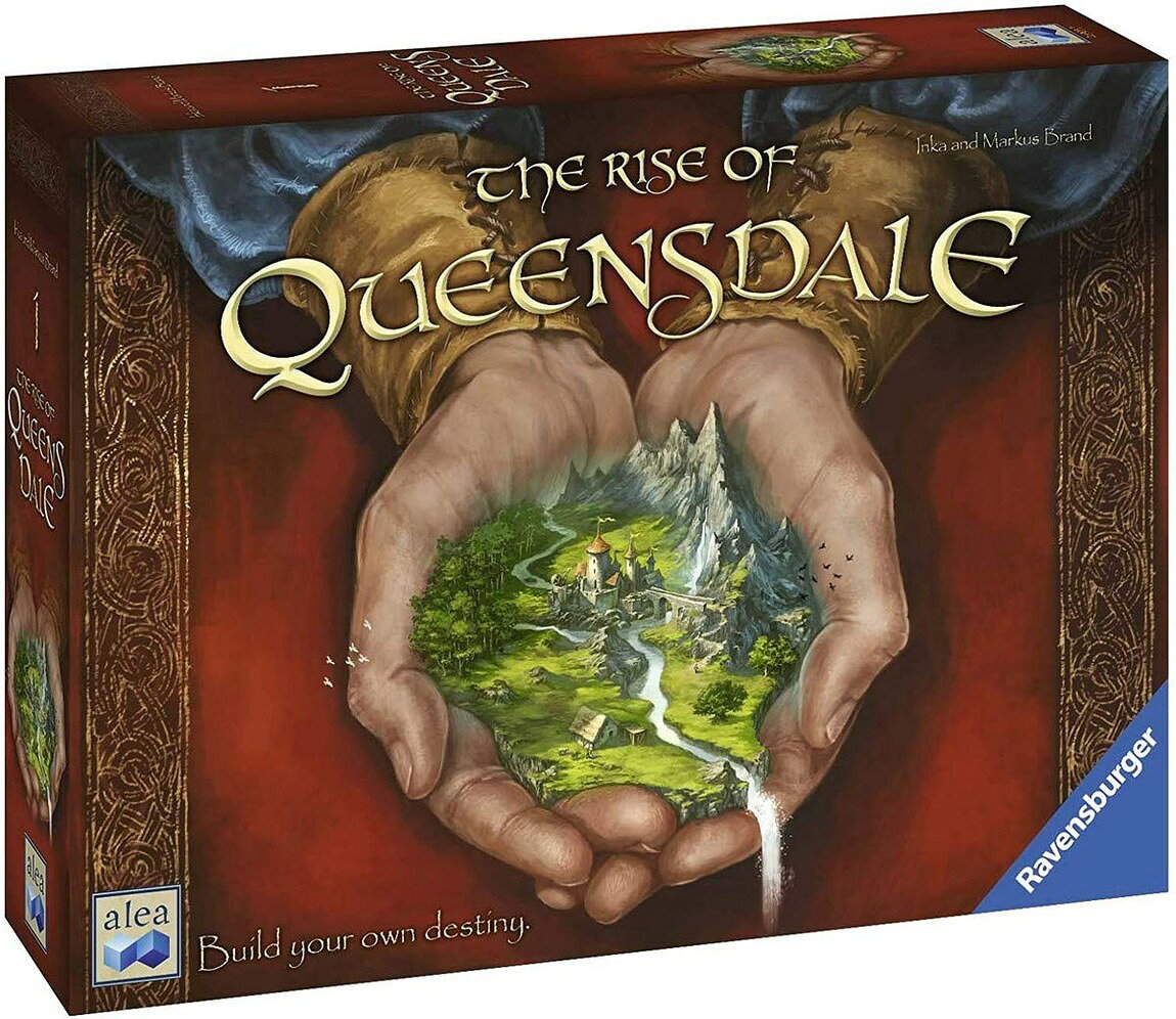 PRODUCT DETAILS Ravensburger The Rise of Queensdale 英語版 ボードゲーム レガシー 戦略 2-4人用 対象年齢12歳以上【商品仕様】・ アイテム種別：ボードゲーム（レガシー形式）・ プレイ人数：2〜4人・ 対象年齢：12歳以上・ 付属内容：ゲームボード・アクションボード×3、カウンター×450以上、ステッカー×500以上、カード×120以上、木製トークン×100以上、木製ダイス×21、布袋×1、説明書、ロイヤルプランジャー他【特徴】・ クイーンズデールの谷を舞台に、資材の収集や建設を通じて国王の望みを叶え、名声と富を競う戦略ゲームです。・ プレイヤーの選択がその後のルールや展開に影響を与える「レガシー」スタイルのゲームシステムを採用しています。・ ダイスのアップグレードや居住区の開発など、複数回のセッションを通じて独自のストーリーとゲーム体験が構築されます。・ ステッカーの貼付やカードの開封、コンポーネントへの加工など、プレイを重ねるごとに内容物が物理的に変化していく一回限りのキャンペーン型ゲームです。【ご注意】・ 海外版（輸入品）のため、付属の説明書がある場合は英語表記となります。・ ゲームの進行に関わるカードやコンポーネントには英語のテキストが含まれます。 ■ 商品について 海外輸入品（説明書は英語表記の場合あり） ■ ご注意 ・掲載画像は実物に近い色味になるよう調整しておりますが、ご利用の環境により差異が生じる場合があります。・複数店舗で在庫を共有しているため、ご注文後に在庫切れとなる場合がございます。 ■ 納期について お届けの目安を必ずご確認ください。 海外正規ルート仕入れ品 海外ブランド ▼ 海外正規ブランド店 正規代理店 ▼ 当 店 ※本商品は並行輸入品です 製造元は正規品と同一のブランド・メーカーです。当店では海外正規ルートより仕入れた商品を取り扱っております。流通ルートが異なるのみで、商品自体に違いはございません。 ── 当店の商品について ── 正規品のみ取り扱い 海外正規店・正規代理店から商品を直接仕入れ、国内に輸入して販売しております。 日本未入荷・海外限定モデルも多数 日本未入荷・海外限定モデルも多数取り扱っております。サイズ・カラー違いや海外限定で販売された製品など、日本では手に入りにくいアイテムをお届けいたします。 お求めやすい価格の理由 海外市場での価格差や流通ルートの違いにより、国内販売価格よりお求めやすくなっております。品質はそのままに、よりお手頃な価格でお届けいたします。 安心保証 ご使用前に万が一、製品に不具合がございました場合は、交換または商品代金のご返金にて対応させていただきます。商品到着後5日以内にご連絡ください。 ご注意 海外からの輸入品となります。海外輸送のため、外箱に軽微なスレ等がある場合がございますが、商品本体には影響ございません。 ※在庫状況は仕入先の在庫情報をもとに出来る限り正確に表示しておりますが、取寄せ商品のため、タイミングによりご注文後に欠品・キャンセルとなる場合がございます。 お探しの商品がございましたら、お気軽にご相談ください。