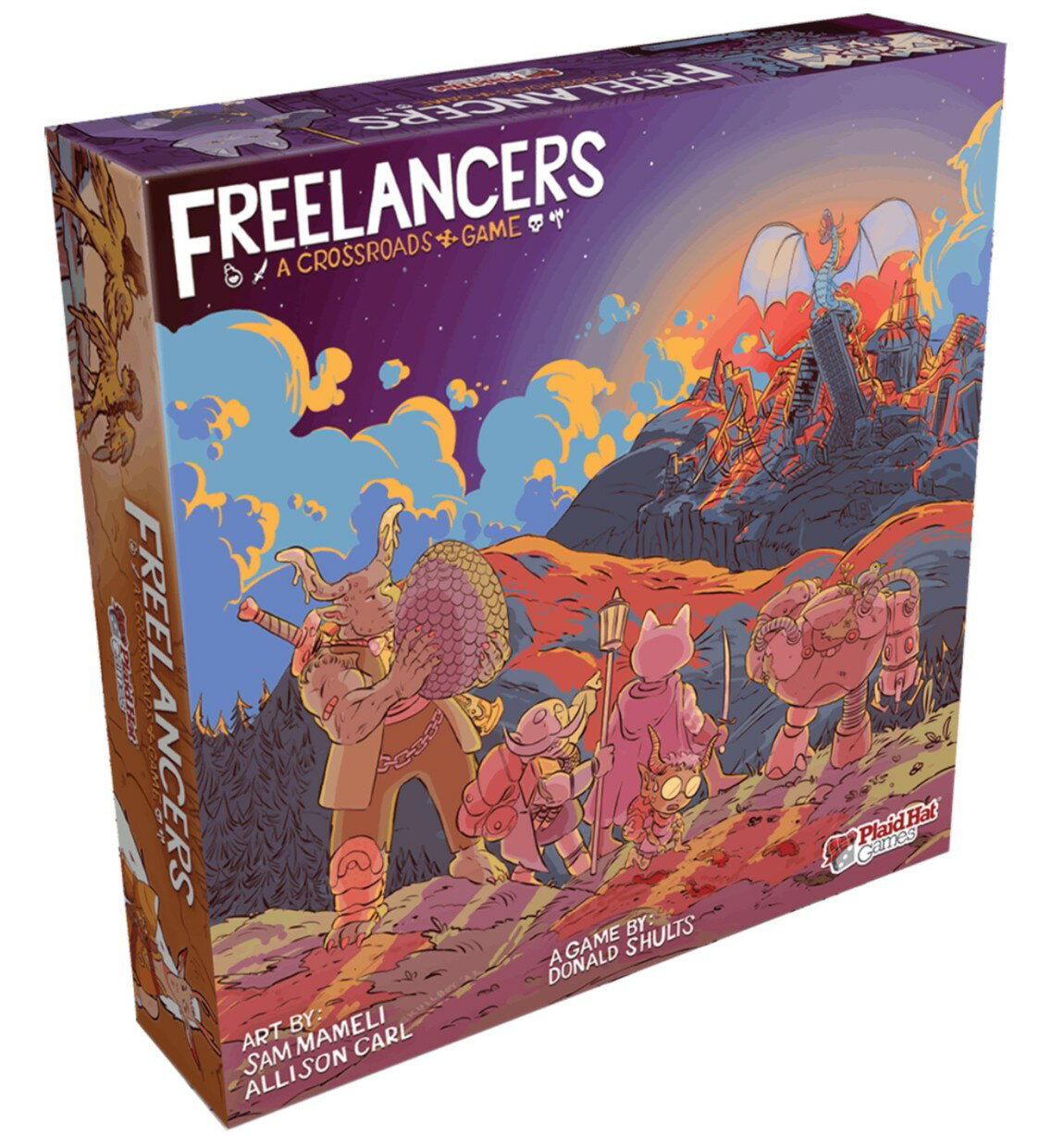 Freelancers 英語版 ボードゲーム Plaid Hat Games 3-7人用 対象年齢14歳以上 ファンタジー RPG ナラティブ