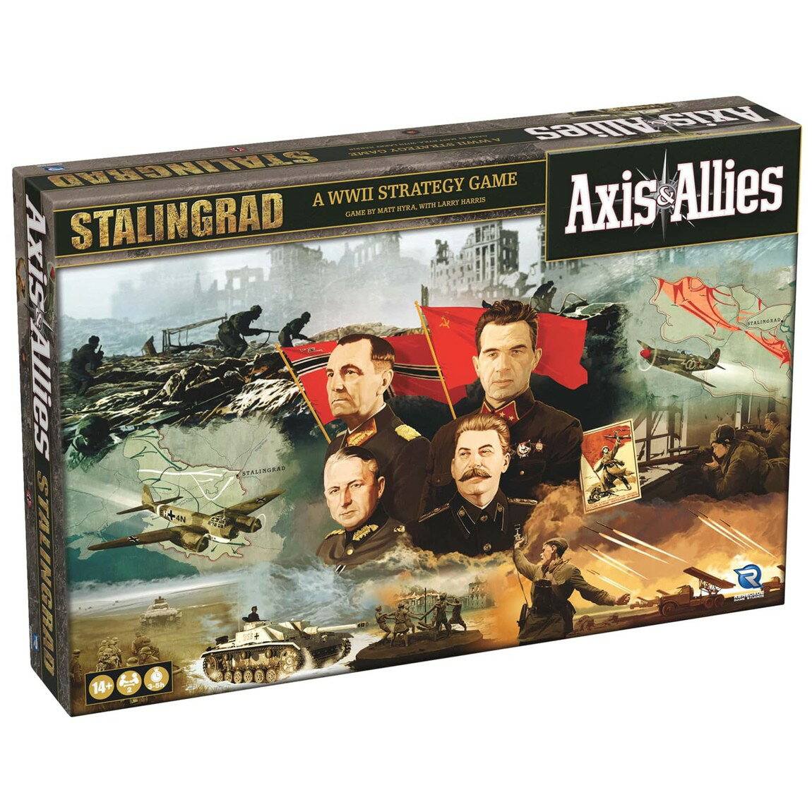 Axis & Allies Stalingrad 英語版 ボードゲーム 戦略ボードゲーム 2人用 対象年齢14歳以上 150体以上のミニチュア