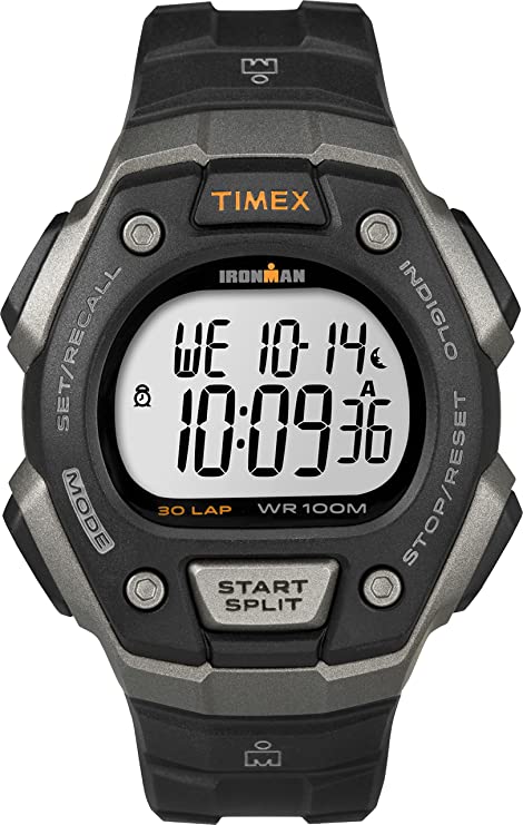 TIMEX^CbNX Y ACA} NVbN 30 38mm rv ? Gray & Black Case with Black Resin Strap