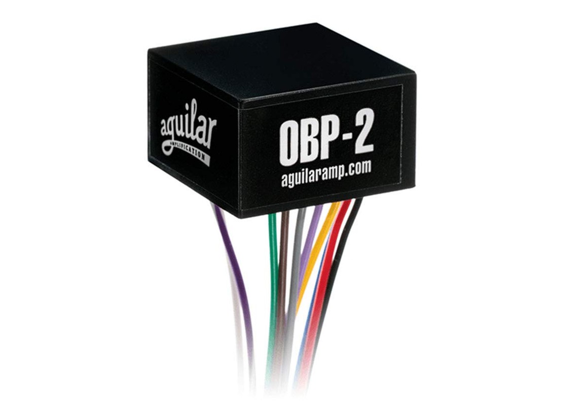 PRODUCT DETAILS Aguilar OBP-2SK ベース用 プリアンプ 内蔵型 2バンド アクティブ 2軸2連ポット【商品仕様】・ ブランド：Aguilar・ 型番：OBP-2SK・ 品目：ベース用オンボード・プリアンプ・ 対応電圧：9Vまたは18V・ アクティブ/パッシブ：アクティブ・ コントロール：ベース（+/-18dB @ 40Hz）、トレブル（+/-16dB @ 6.5kHz）・ 入力インピーダンス：1MΩ・ 出力インピーダンス：100Ω・ 歪み率：0.019（10kΩ負荷時）・ ノイズ：-95 dBm・ バッテリー寿命：約324時間・ 入力ステージ：低ノイズ・ディスクリートFET・ サイズ：約25mm(W) x 25mm(L) x 15mm(D)・ 付属品：2軸2連（スタック）ポット【特徴】・ 省スペース設計により、狭いコントロールキャビティ内への設置に対応したコンパクトなプリアンプです。・ 低ノイズのディスクリートFET入力ステージを採用し、クリアな信号伝達を実現します。・ トレブルとベースの調整を1つの箇所にまとめられる2軸2連（スタック）ポットが付属しています。・ 18V（9V電池2個）駆動にも対応しており、さらに6dBのヘッドルームを追加することが可能です。【ご注意】・ 取り付けには加工・配線作業が必要な場合があります。お手持ちの楽器との適合（弦数・サイズ・取付穴位置）をご確認のうえご注文ください。・ アクティブタイプは9V電池が必要です（電池は付属しない場合があります）。 ■ 商品について 海外輸入品（説明書は英語表記の場合あり） ■ ご注意 ・掲載画像は実物に近い色味になるよう調整しておりますが、ご利用の環境により差異が生じる場合があります。・複数店舗で在庫を共有しているため、ご注文後に在庫切れとなる場合がございます。 ■ 納期について お届けの目安を必ずご確認ください。 海外正規ルート仕入れ品 海外ブランド ▼ 海外正規ブランド店 正規代理店 ▼ 当 店 ※本商品は並行輸入品です 製造元は正規品と同一のブランド・メーカーです。当店では海外正規ルートより仕入れた商品を取り扱っております。流通ルートが異なるのみで、商品自体に違いはございません。 ── 当店の商品について ── 正規品のみ取り扱い 海外正規店・正規代理店から商品を直接仕入れ、国内に輸入して販売しております。 日本未入荷・海外限定モデルも多数 日本未入荷・海外限定モデルも多数取り扱っております。サイズ・カラー違いや海外限定で販売された製品など、日本では手に入りにくいアイテムをお届けいたします。 お求めやすい価格の理由 海外市場での価格差や流通ルートの違いにより、国内販売価格よりお求めやすくなっております。品質はそのままに、よりお手頃な価格でお届けいたします。 安心保証 ご使用前に万が一、製品に不具合がございました場合は、交換または商品代金のご返金にて対応させていただきます。商品到着後5日以内にご連絡ください。 ご注意 海外からの輸入品となります。海外輸送のため、外箱に軽微なスレ等がある場合がございますが、商品本体には影響ございません。 ※在庫状況は仕入先の在庫情報をもとに出来る限り正確に表示しておりますが、取寄せ商品のため、タイミングによりご注文後に欠品・キャンセルとなる場合がございます。 お探しの商品がございましたら、お気軽にご相談ください。