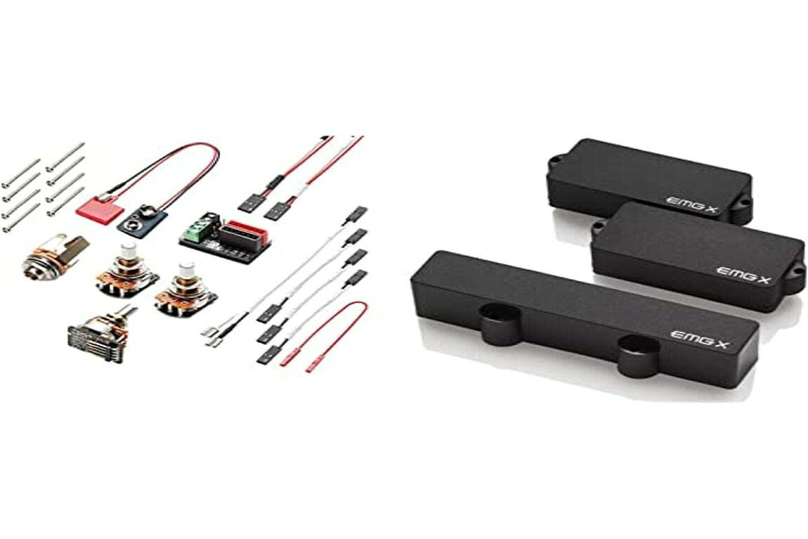 PRODUCT DETAILS EMG PJ-SET-X ベース用 ピックアップ 4弦用 PJタイプ アクティブ ブラック【商品仕様】・ ブランド：EMG・ 型番：PJ-SET-X・ 品目：ベース用ピックアップ（セット）・ 対応弦数：4弦・ 形状：PJタイプ（Pタイプ＋Jタイプ）・ アクティブ/パッシブ：アクティブ・ カラー：ブラック・ 付属品：取付用ハードウェア、ソルダーレス配線キット【特徴】・ 低音のパンチと暖かみを持つPXと、タイトな中音域とダイナミックな高音域を持つLJXを組み合わせたセットです。・ Xシリーズ特有の広いヘッドルームにより、クリアなレスポンスを維持しながらオープンなトーンを実現しています。・ 付属のソルダーレス配線キットにより、ハンダ付け工程なしでの交換が可能です。【ご注意】・ 取り付けには加工・配線作業が必要な場合があります。お手持ちの楽器との適合（弦数・サイズ・取付穴位置）をご確認のうえご注文ください。・ アクティブタイプは9V電池が必要です（電池は付属しない場合があります）。 ■ 商品について 海外輸入品（説明書は英語表記の場合あり） ■ ご注意 ・掲載画像は実物に近い色味になるよう調整しておりますが、ご利用の環境により差異が生じる場合があります。・複数店舗で在庫を共有しているため、ご注文後に在庫切れとなる場合がございます。 ■ 納期について お届けの目安を必ずご確認ください。 海外正規ルート仕入れ品 海外ブランド ▼ 海外正規ブランド店 正規代理店 ▼ 当 店 ※本商品は並行輸入品です 製造元は正規品と同一のブランド・メーカーです。当店では海外正規ルートより仕入れた商品を取り扱っております。流通ルートが異なるのみで、商品自体に違いはございません。 ── 当店の商品について ── 正規品のみ取り扱い 海外正規店・正規代理店から商品を直接仕入れ、国内に輸入して販売しております。 日本未入荷・海外限定モデルも多数 日本未入荷・海外限定モデルも多数取り扱っております。サイズ・カラー違いや海外限定で販売された製品など、日本では手に入りにくいアイテムをお届けいたします。 お求めやすい価格の理由 海外市場での価格差や流通ルートの違いにより、国内販売価格よりお求めやすくなっております。品質はそのままに、よりお手頃な価格でお届けいたします。 安心保証 ご使用前に万が一、製品に不具合がございました場合は、交換または商品代金のご返金にて対応させていただきます。商品到着後5日以内にご連絡ください。 ご注意 海外からの輸入品となります。海外輸送のため、外箱に軽微なスレ等がある場合がございますが、商品本体には影響ございません。 ※在庫状況は仕入先の在庫情報をもとに出来る限り正確に表示しておりますが、取寄せ商品のため、タイミングによりご注文後に欠品・キャンセルとなる場合がございます。 お探しの商品がございましたら、お気軽にご相談ください。