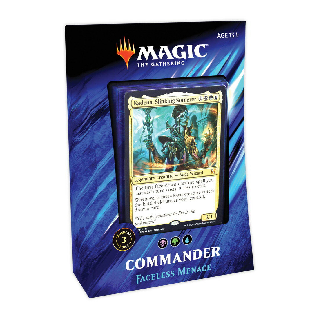 MTG英語版 統率者2019 「 faceless Menace (フェイスレス・メナス)」デッキ (カード100枚入り構築済みデッキ、フォイル仕様統率者3枚入り)