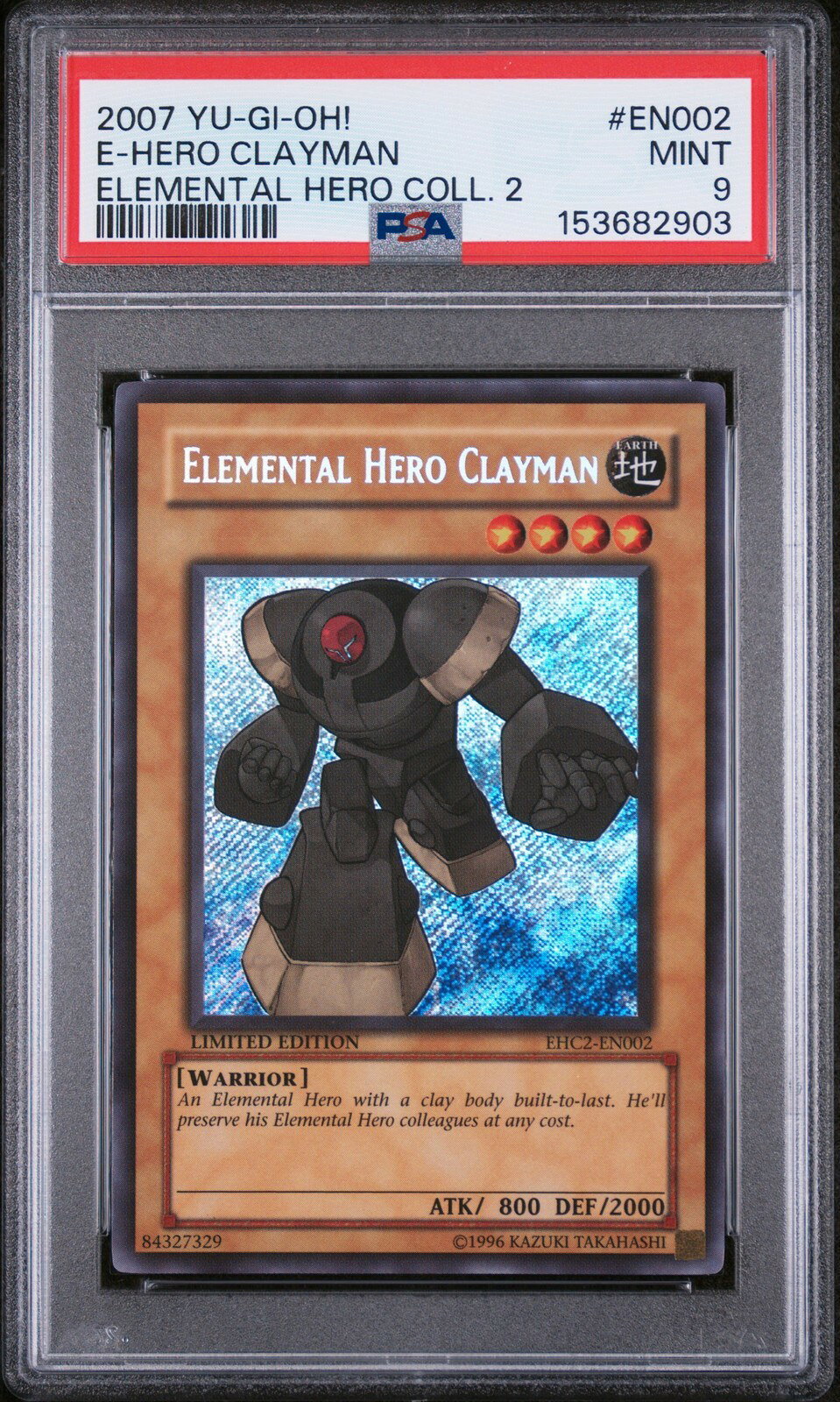 遊戯王英語版 2007 ELEMENTAL HERO COLLECTION 2 ELEMENTAL HERO CLAYMAN 通常 #EN002 PSA 9 鑑定済
