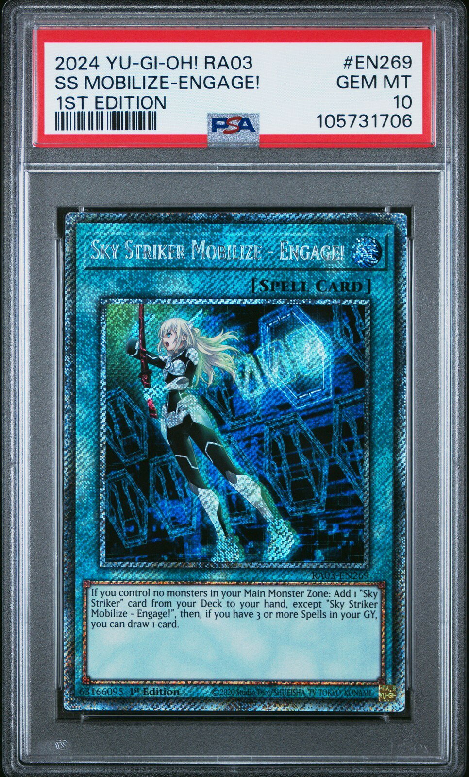 遊戯王英語版 2024 1ST ED SKY STRIKER MOBILIZE - ENGAGE! #EN269 PSA 10 鑑定済