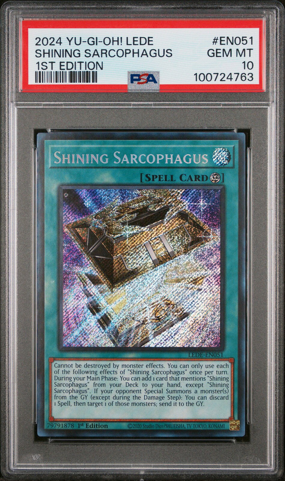 遊戯王英語版 2024 Legacy of Destruction Shining Sarcophagus 1st Edition PSA 10 鑑定済