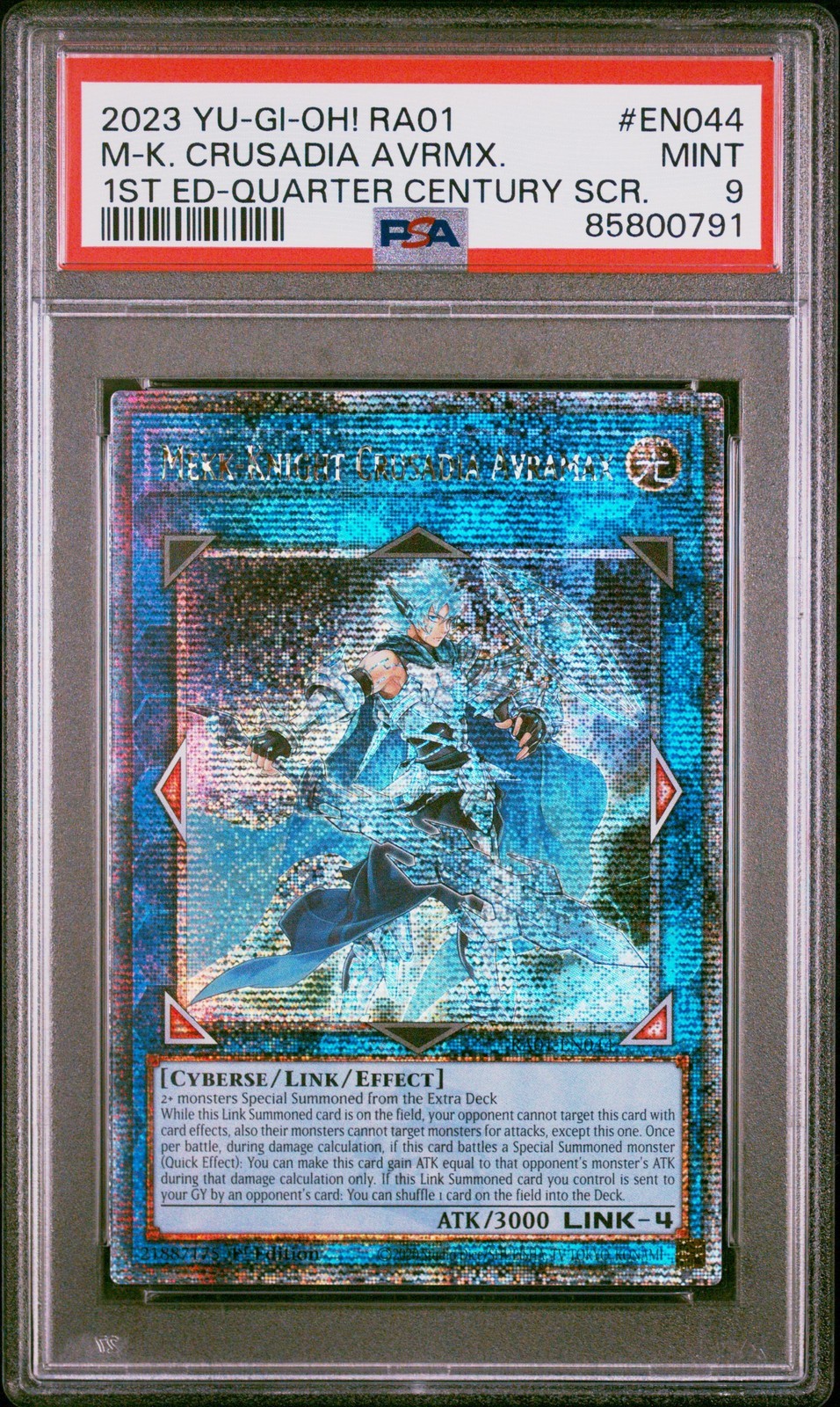 遊戯王英語版 2023 RA01-25TH ANV RARITY COLL MEKK-KNIGHT CRUSADIA AVRAMAX PSA 9 鑑定済