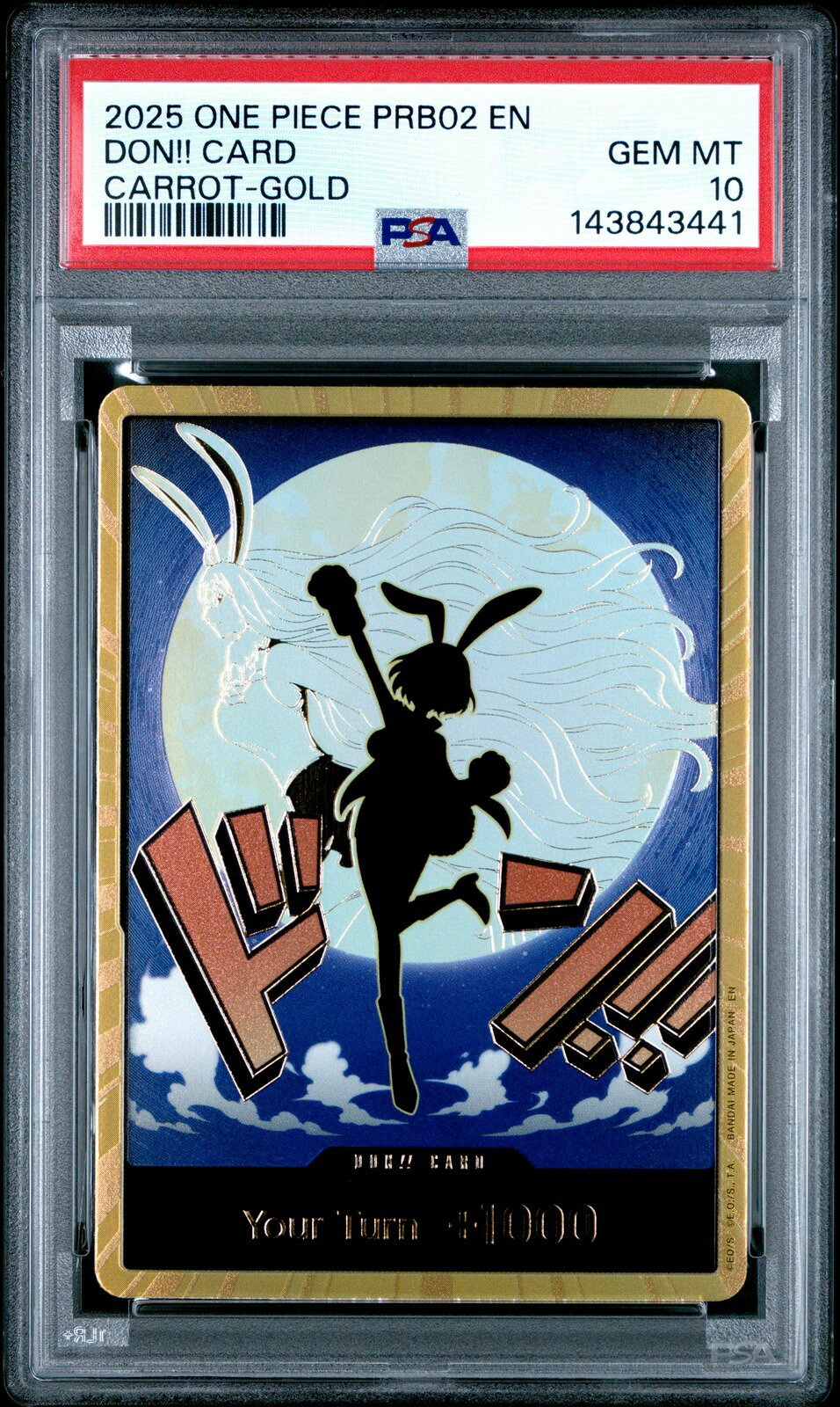 ワンピース英語版 2025 GOLD DON!! CARD キャロット Carrot ドン!!カード PSA 10 鑑定済【中古】