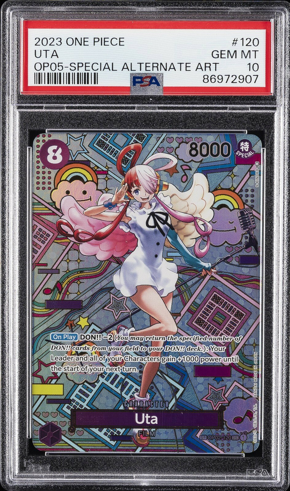 ワンピース英語版 2023 AWAKENING OF THE NEW ERA ウタ UTA スペシャルアート OP05 PSA 10 鑑定済【中古】