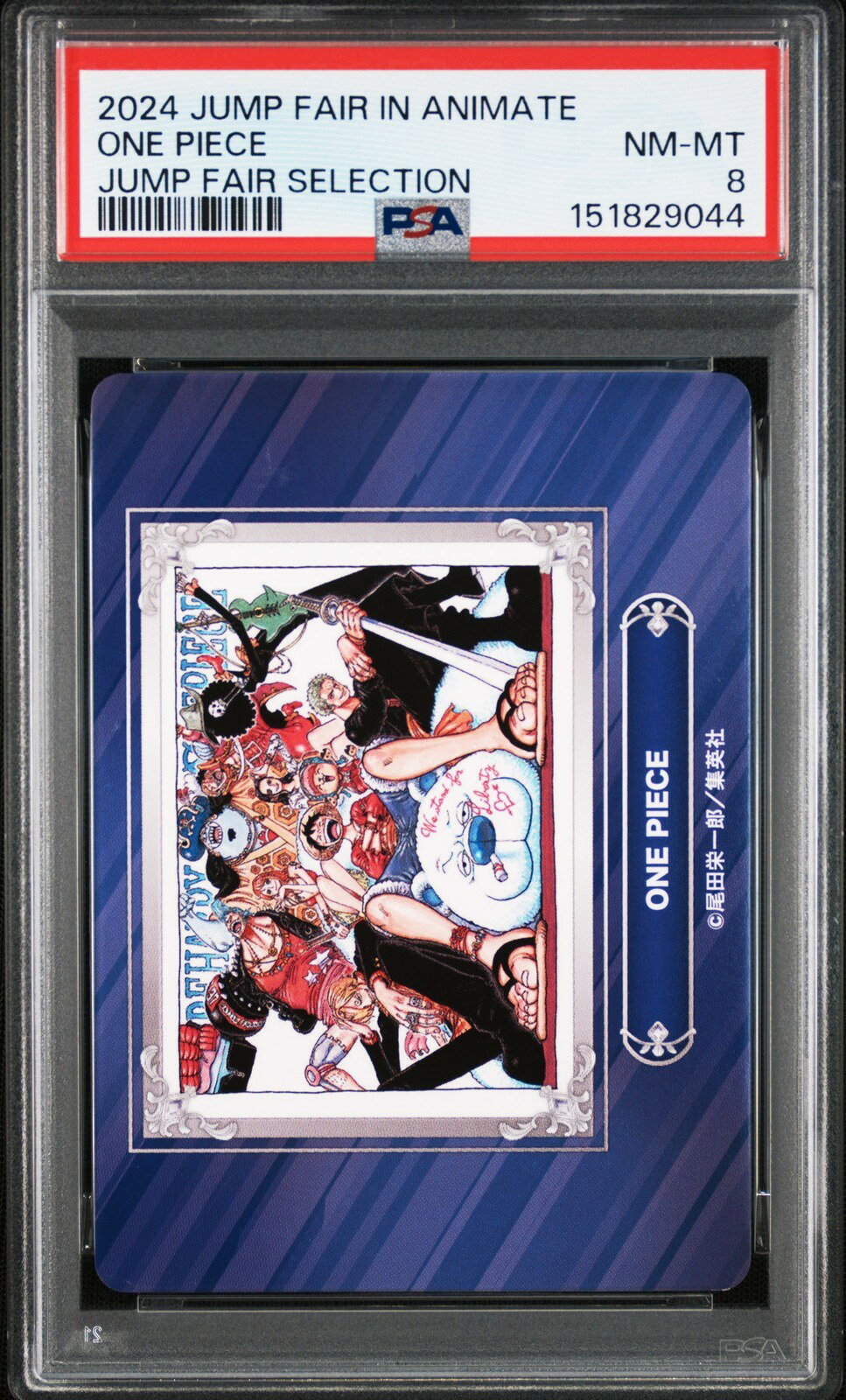ワンピース英語版 2024 JUMP FAIR IN ANIMATE JUMP FAIR SELECTION ONE PIECE PSA 8 鑑定済