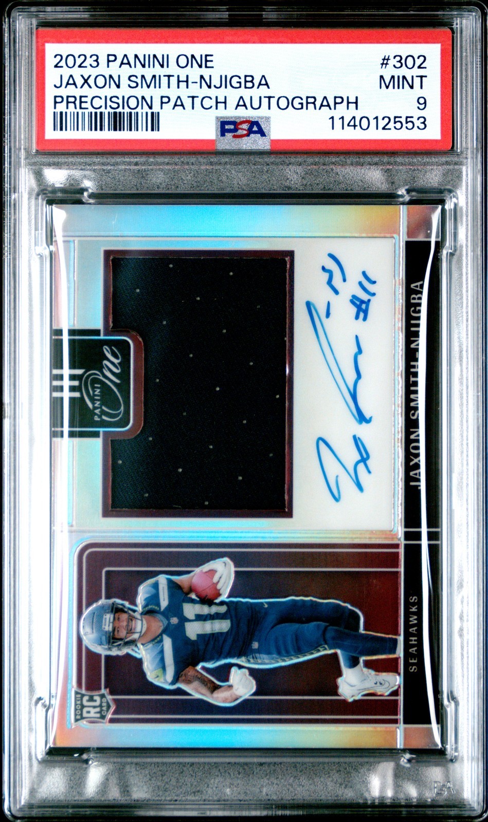 ワンピース英語版 2023 PANINI ONE JAXON SMITH-NJIGBA PRECISION PATCH AUTO #302 PSA 9 鑑定済
