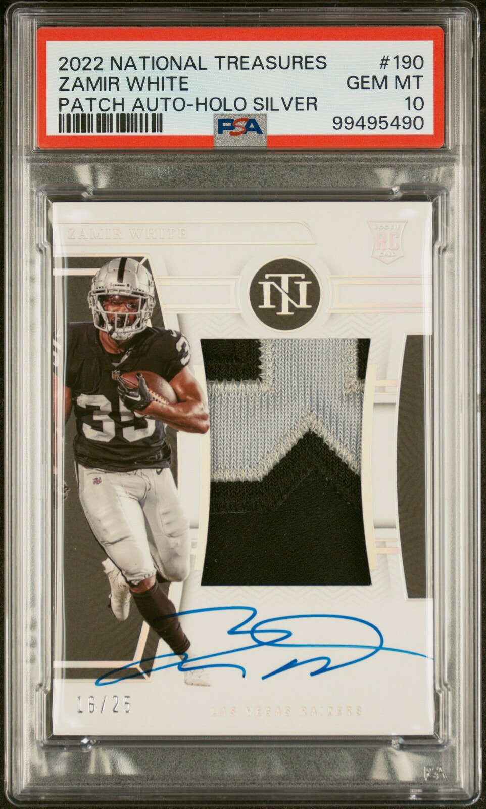 ワンピース英語版 2022 National Treasures Zamir White Patch Auto-Holo Silver #190 PSA10 鑑定済